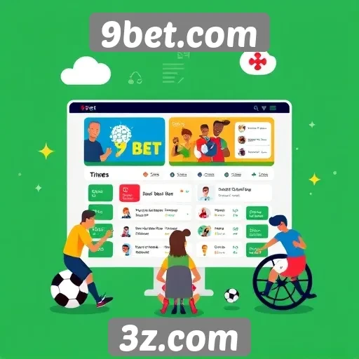 Acessibilidade e interface do usuário no 9bet.com