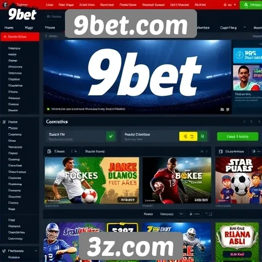 Interface e usabilidade do site 9bet