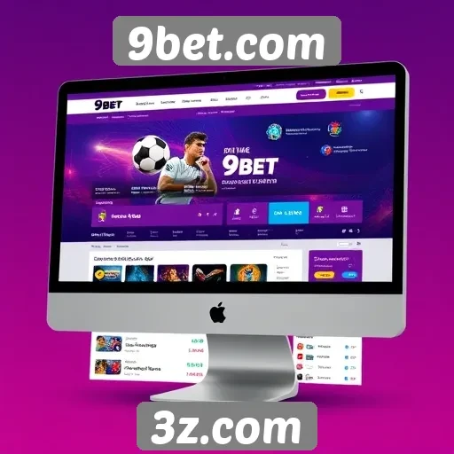 Facilidade de navegação e design do 9bet.com